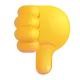 Thumbs Down Sign Color