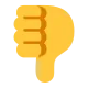 Thumbs Down Sign Flat