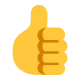 Thumbs Up Sign Flat