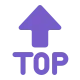 Top with Upwards Arrow Above Flat
