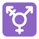 Male with Stroke and Male and Female Sign Flat