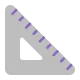 Triangular Ruler Flat