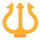 Trident Emblem Flat