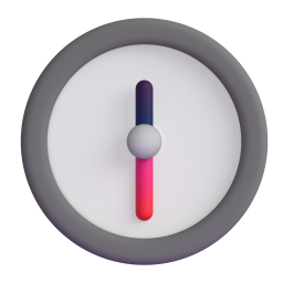 Clock Face Twelve-Thirty 3D