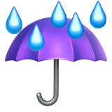 Umbrella with Rain Drops