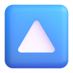 Up-Pointing Small Red Triangle 3D