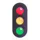 Vertical Traffic Light Color