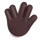 vulcan salute: dark skin tone Color