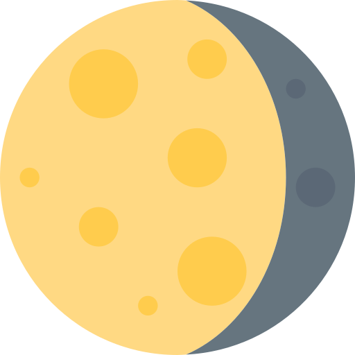 Waning Gibbous Moon Symbol