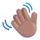 waving hand: medium skin tone Color