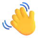 Waving Hand Sign Color