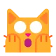 Weary Cat Face Flat