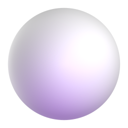 Medium White Circle 3D