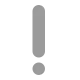 White Exclamation Mark Ornament Flat