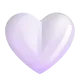 White Heart Color