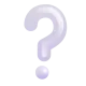 White Question Mark Ornament Color
