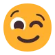 Winking Face Flat