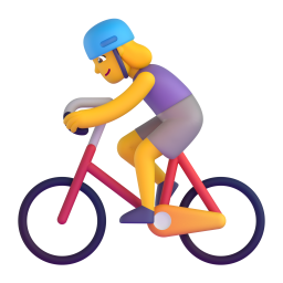 Woman Biking 3D