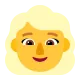 Woman: Blond Hair Flat