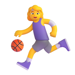 Woman Bouncing Ball 3D