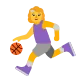 Woman Bouncing Ball Flat