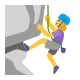 Woman Climbing Flat