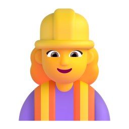 Woman Construction Worker 3D