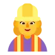 Woman Construction Worker Flat