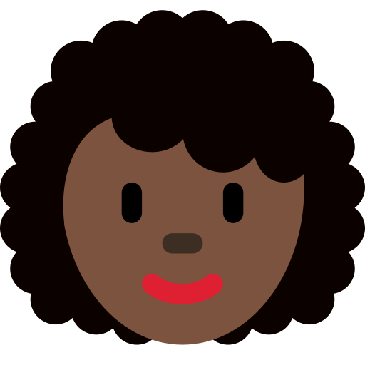Woman Dark Skin Tone Curly Hair