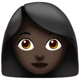 woman: dark skin tone