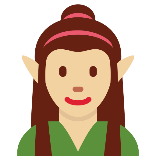 Woman Elf Medium Light Skin Tone