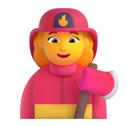Woman Firefighter 3D