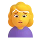 Woman Frowning Color