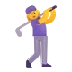 Woman Golfing Color