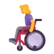 Woman in Manual Wheelchair Color
