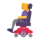 Woman in Motorized Wheelchair Color