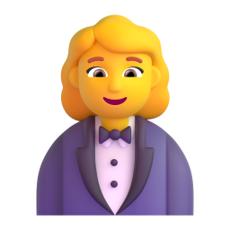 Woman in Tuxedo 3D