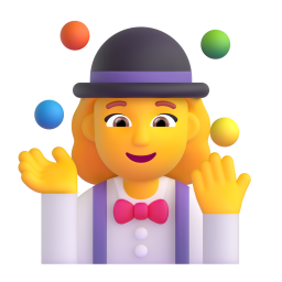 Woman Juggling 3D