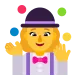 Woman Juggling Flat