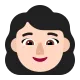 woman: light skin tone Flat