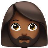 Woman Medium Dark Skin Tone Beard