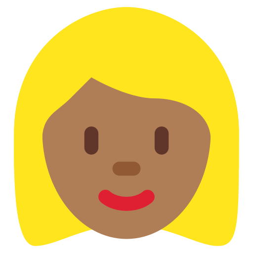 Woman Medium Dark Skin Tone Blond Hair