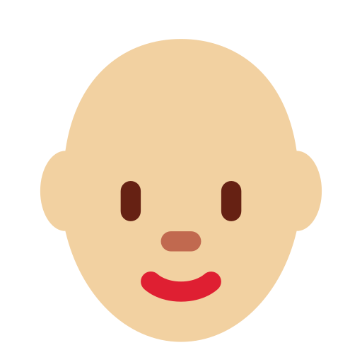 Woman Medium Light Skin Tone Bald
