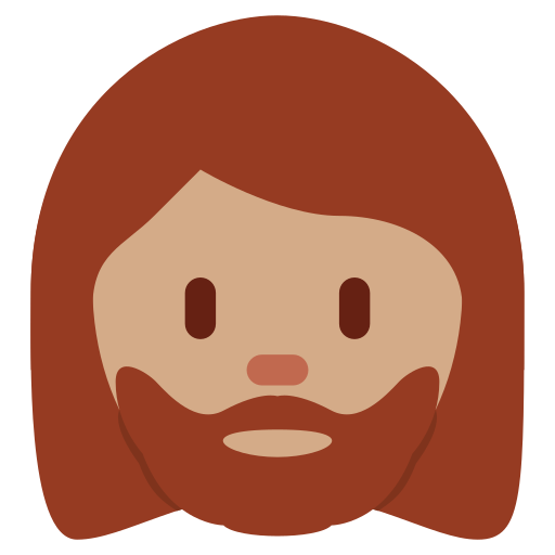 Woman Medium Skin Tone Beard