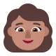 woman: medium skin tone Flat