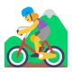 Woman Mountain Biking Flat