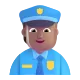 woman police officer: medium skin tone Color