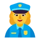 Woman Police Officer Flat