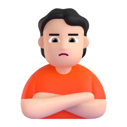 woman pouting: medium-light skin tone 3D