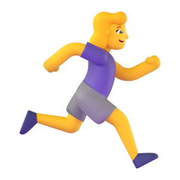 Woman Running Facing Right 3D
